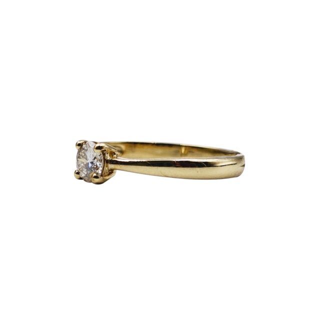 9Kt Yellow Gold Diamond Ring 0.30C