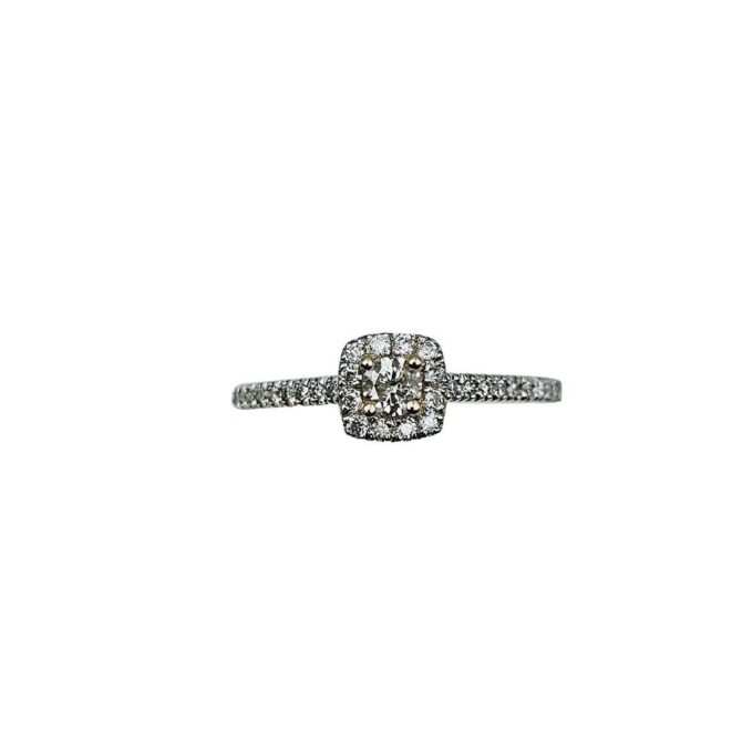 9Kt Yellow Gold Diamond Ring 0.31C