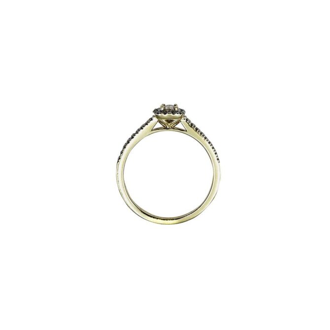 9Kt Yellow Gold Diamond Ring 0.31C