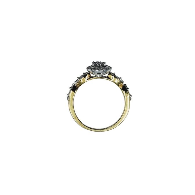 9Kt Yellow Gold Diamond Ring 0.41C