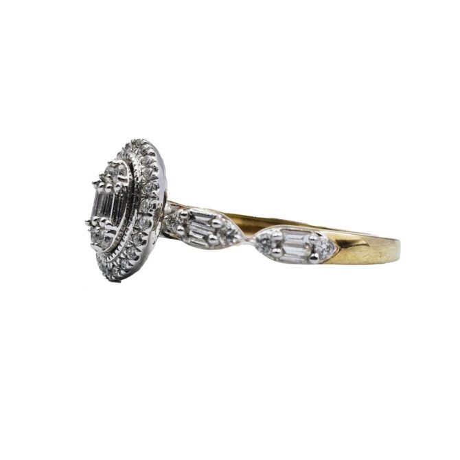 9Kt Yellow Gold Diamond Ring 0.41C