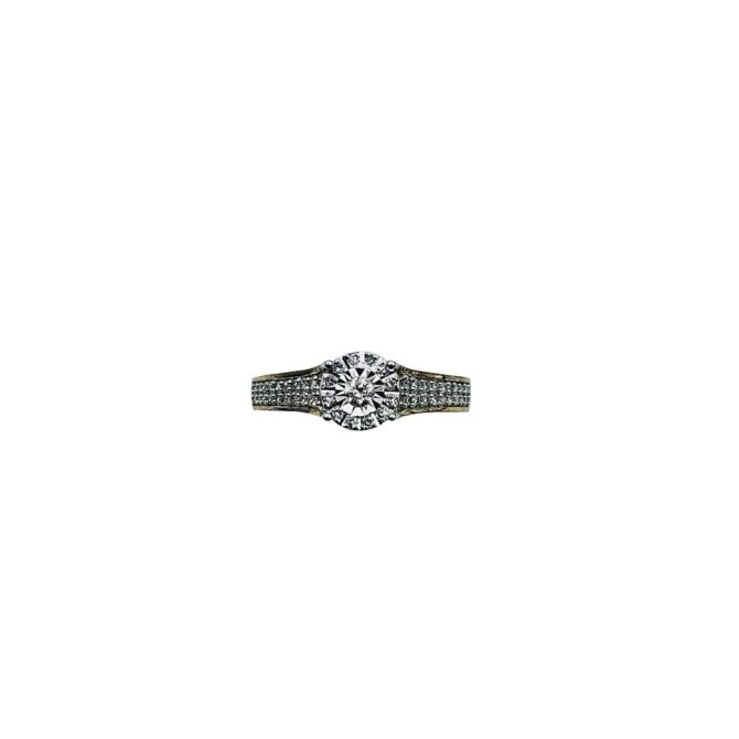 9Kt Yellow Gold Diamond Ring 0.25C