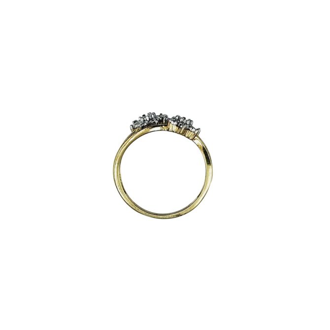 9Kt Yellow Gold Diamond Ring 0.05C