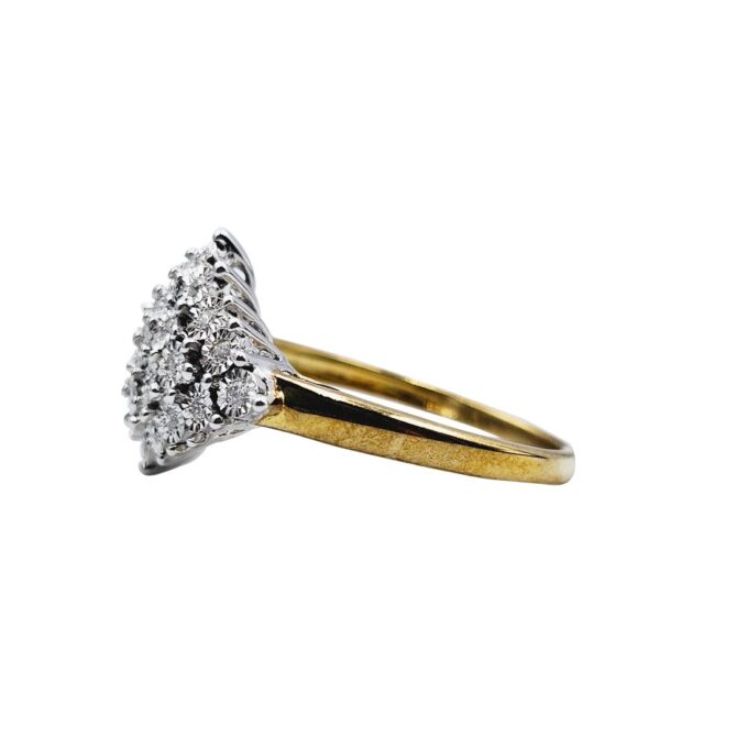 9Kt Yellow Gold Diamond Ring 0.10C