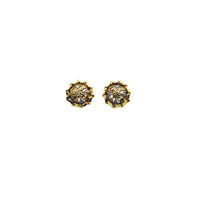 9Kt Gold Indian Stud Earrings