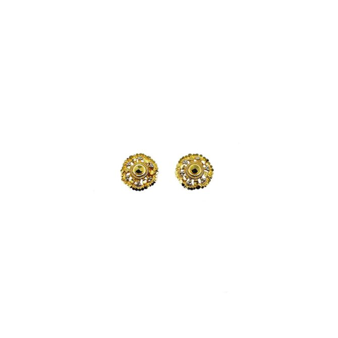 18Kt Gold Indian Stud Earrings