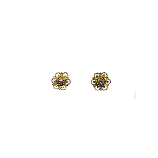 9Kt Gold Indian Stud Earrings