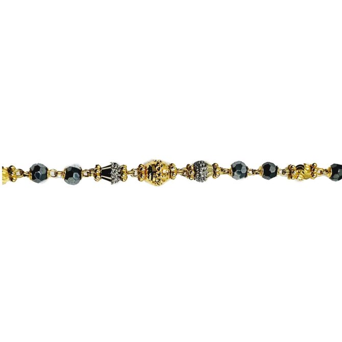 9Kt Yellow Gold Mangalsutra Bracelet