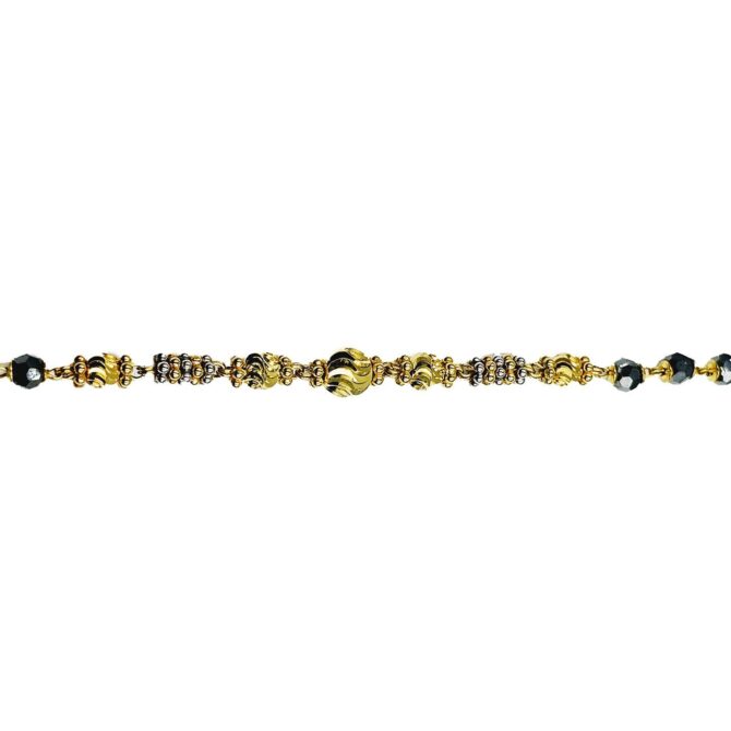 9Kt Yellow Gold Mangalsutra Bracelet