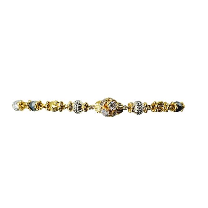 9Kt Yellow Gold Mangalsutra Bracelet