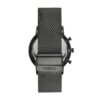Fossil Men's Chrono Smoke Round Stainless Steel Mesh Watch