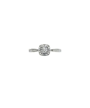 9Kt White Gold Diamond Ring 0.25C