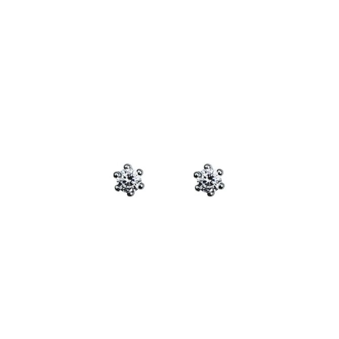 9Kt White Gold Stud Earrings